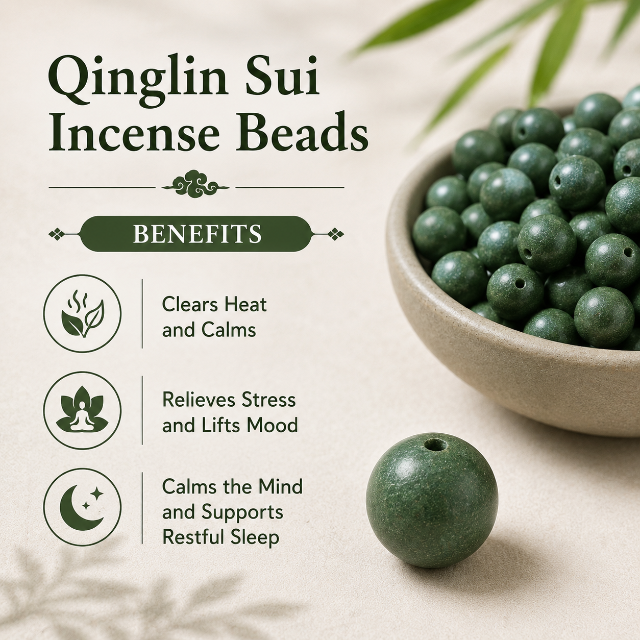 Qing-Lin Essence DIY He Xiang Zhu Bead | Focus Clarity