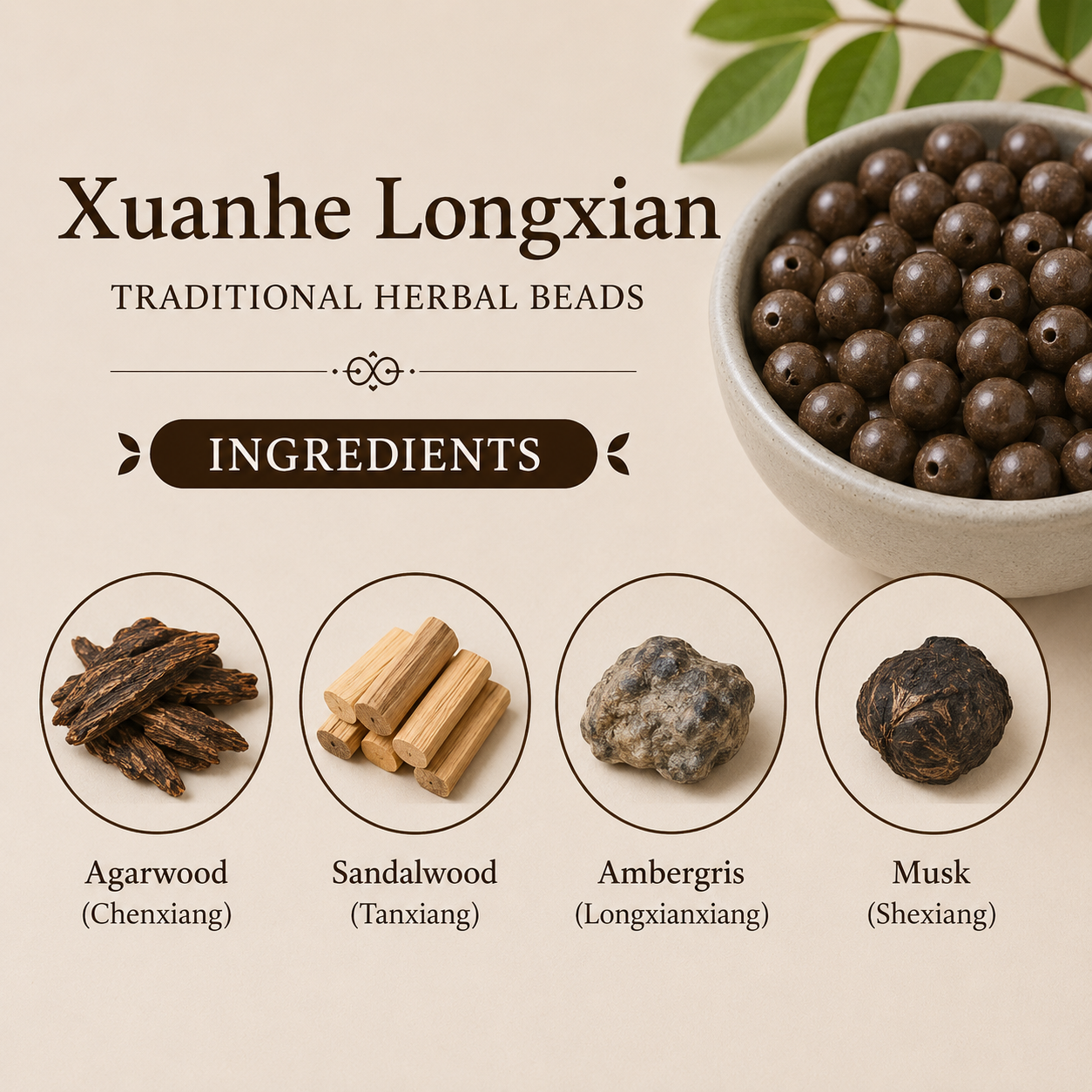 Xuanhe Ambergris DIY He Xiang Zhu Bead | Deep Calm