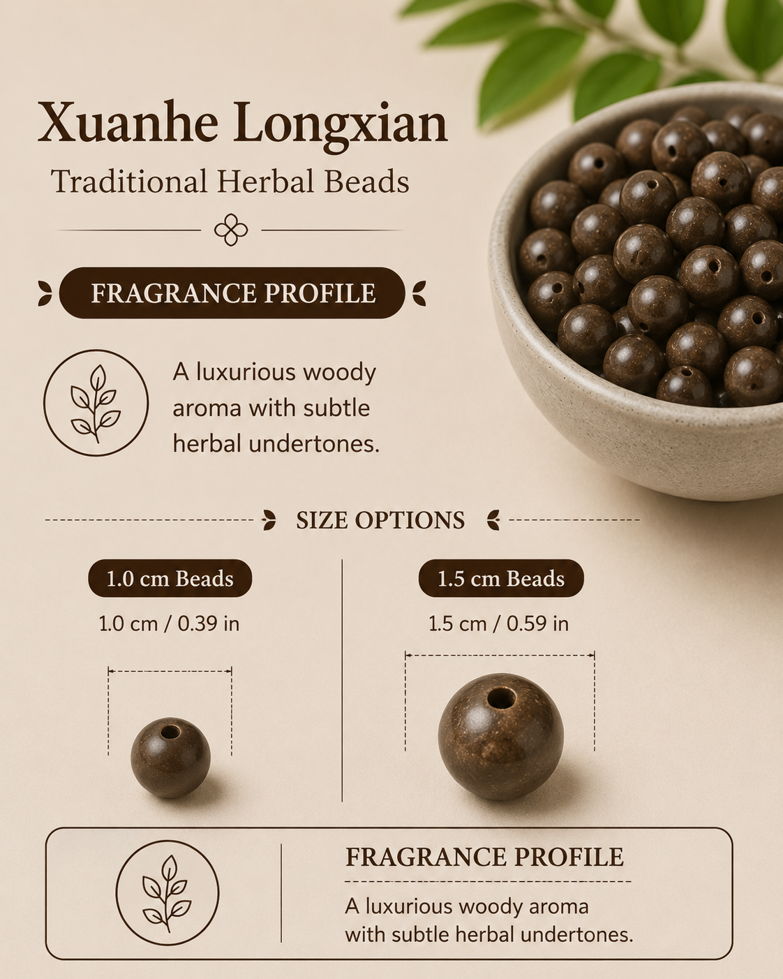 Xuanhe Ambergris DIY He Xiang Zhu Bead | Deep Calm