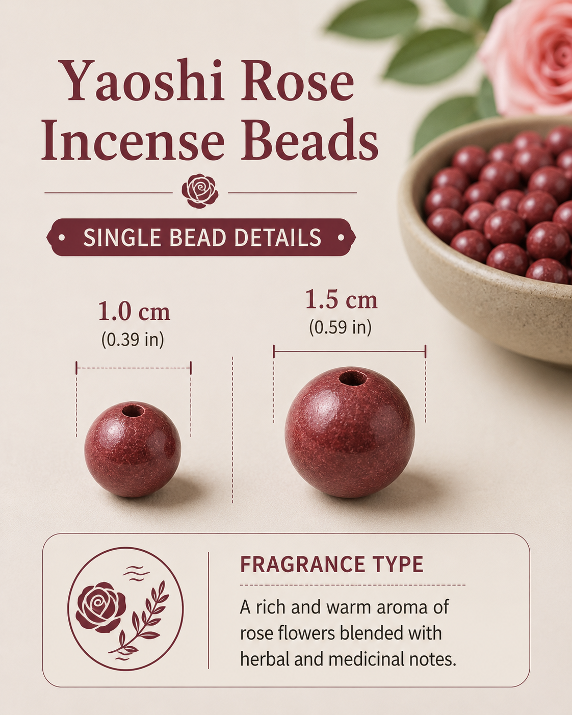 Healer’s Rose DIY He Xiang Zhu Bead | Floral Self-Care
