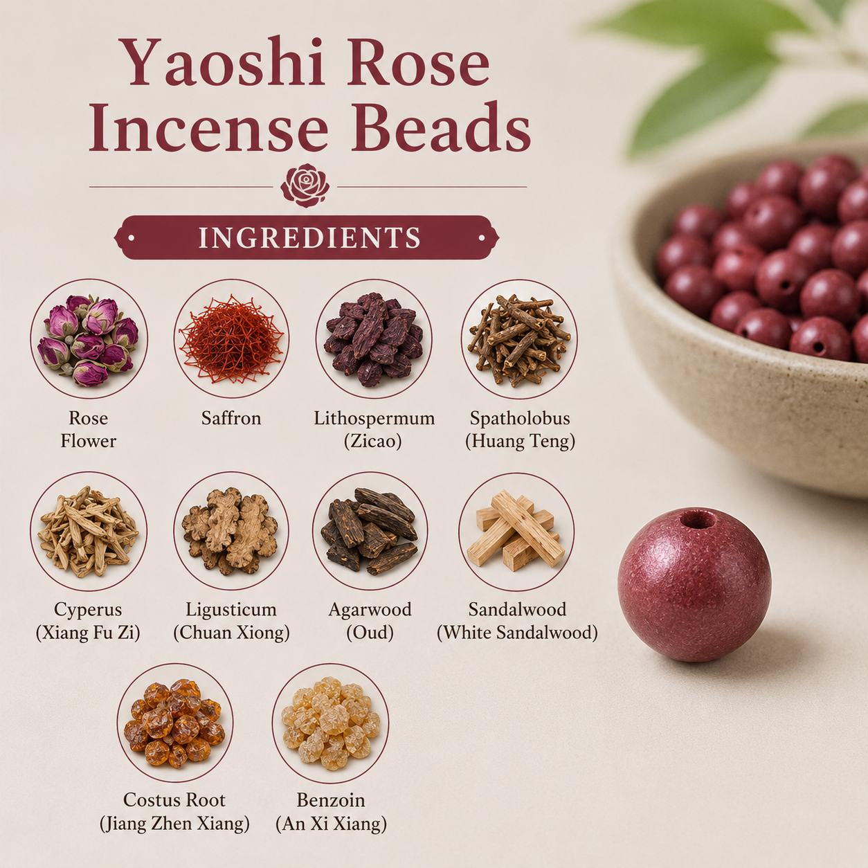 Healer’s Rose DIY He Xiang Zhu Bead | Floral Self-Care